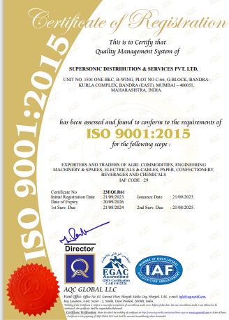 ISO certification for quality management and international standards compliance